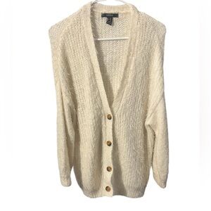 FOREVER 21 Cream cardigan size small